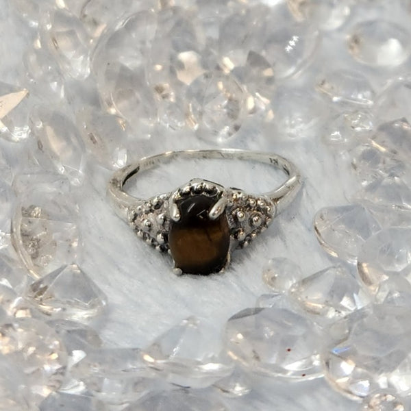 Tiger's Eye Sterling Silver Ring